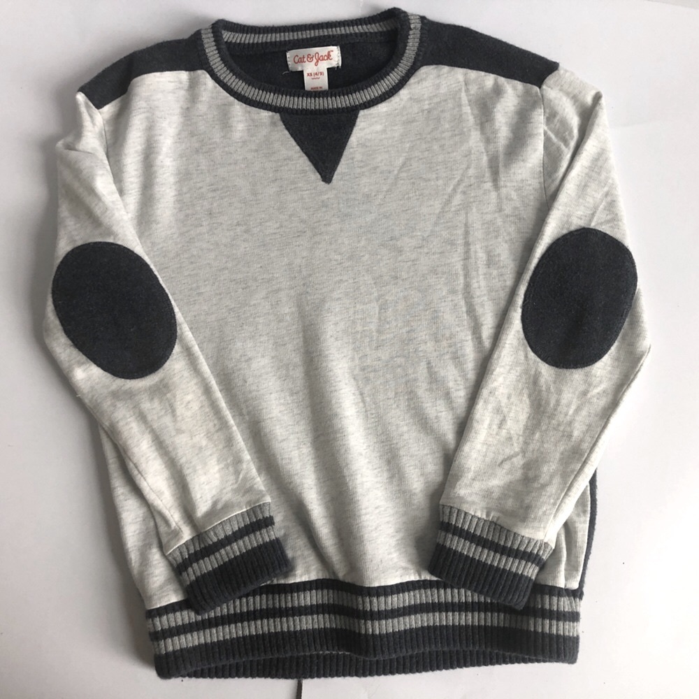 Cat & Jack Sweater Navy/Cream - Boys size 4/5